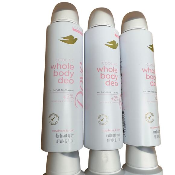 New-Dove Cooling Whole Body Deodorant Spray + 2% Glycerin & Vitamin C Lot of 6 - Picture 5 of 6